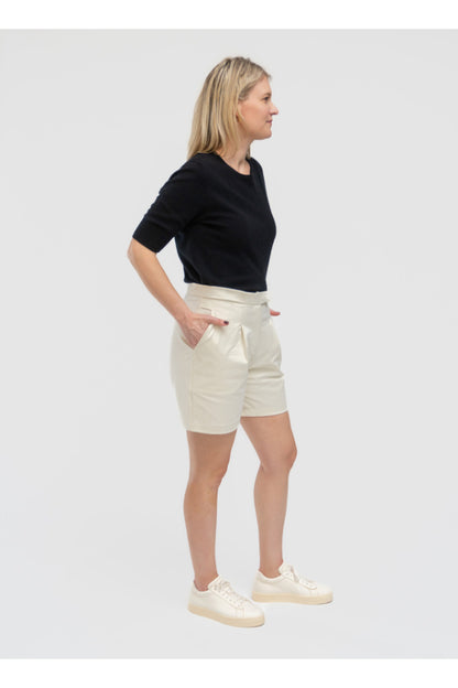 the Cotton Pleated Shorts